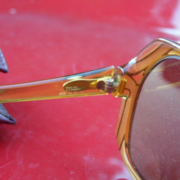 Vintage Opty CHRISTIAN DIOR 2035 Sun EYEGLASSE FRAME Germany Oversized/EEL Case - Picture 3 of 6